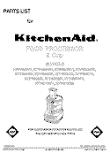 SECTION Diagram and Parts List for KFP500WH  KitchenAid Food Processor
