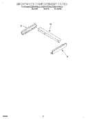 MICROWAVE COMPARTMENT Diagram and Parts List for KEMS307DBL4  KitchenAid Microwave Oven Combo