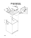 TOP AND CABINET, LIT/OPTIONAL Diagram and Parts List for LA5500XTG1  Whirlpool Washer