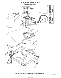 MACHINE BASE Diagram and Parts List for LA7001XTW0  Whirlpool Washer