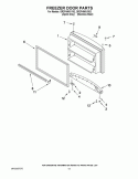 FREEZER DOOR PARTS Diagram and Parts List for GR2FHMXVS02  Whirlpool Refrigerator