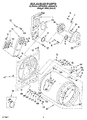 SECTION Diagram and Parts List for LER7648KQ2  Whirlpool Dryer