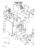 SECTION Diagram and Parts List for LER3424AW0  Whirlpool Dryer