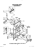 REAR PANEL Diagram and Parts List for KAWE800TWH0  KitchenAid Washer