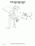 PANEL AND CONTROL PARTS Diagram and Parts List for TU950QPXQ1  Whirlpool Trash Compactor