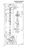 GEARCASE Diagram and Parts List for LA5600XTG0  Whirlpool Washer