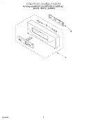 CONTROL PANEL, LITERATURE Diagram and Parts List for KEBS277DAL1  KitchenAid Wall Oven