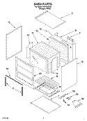 OVEN Diagram and Parts List for FGP240KQ0  Roper Range
