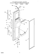 FREEZER DOOR Diagram and Parts List for GD27DQXFW01  Whirlpool Refrigerator