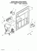 INNER DOOR PARTS Diagram and Parts List for GU2275XTVQ0  Whirlpool Dishwasher