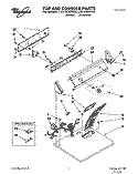 TOP AND CONSOLE, LIT/OPTIONAL Diagram and Parts List for LGV4436AN0  Whirlpool Dryer