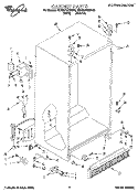 CABINET Diagram and Parts List for 4ED25DQXBW00  Whirlpool Refrigerator