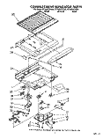 COMPARTMENT SEPARATOR Diagram and Parts List for RT18BKXXW00  Roper Refrigerator
