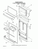 DOOR PARTS Diagram and Parts List for W8FXNGMWD00  Whirlpool Refrigerator