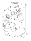 ICE MAKER Diagram and Parts List for 3XARG488G01  Whirlpool Refrigerator