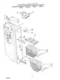 FREEZER LINER Diagram and Parts List for GD22DFXFB03  Whirlpool Refrigerator