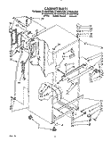 CABINET Diagram and Parts List for ET18NKXZG00  Whirlpool Refrigerator