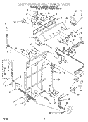 CONTROLS AND REAR PANEL Diagram and Parts List for LSQ9264HQ0  Whirlpool Washer