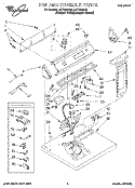 TOP AND CONSOLE, LIT/OPTIONAL Diagram and Parts List for LGT7848AZ2  Whirlpool Dryer