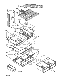 SHELF Diagram and Parts List for ET18PKXZW00  Whirlpool Refrigerator