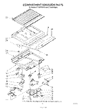 COMPARTMENT SEPARATOR Diagram and Parts List for ET16JMYSM03  Whirlpool Refrigerator