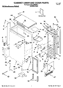 CABINET LINER AND DOOR PARTS Diagram and Parts List for KUIA15NRHS11  KitchenAid Ice Maker