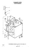 CABINET Diagram and Parts List for LA3800XMW0  Whirlpool Washer
