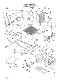 UNIT Diagram and Parts List for 4YED7FHQKT00  Whirlpool Refrigerator