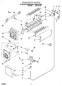 ICEMAKER Diagram and Parts List for ET22PMXAN00  Whirlpool Refrigerator