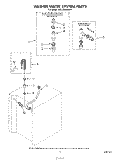 WASHER WATER SYSTEM Diagram and Parts List for KELC500SWH1  KitchenAid Washer Dryer Combo