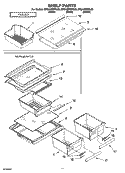 SHELF PARTS, OPTIONAL PARTS Diagram and Parts List for ER8AHMXRL00  Whirlpool Refrigerator
