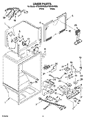 LINER PARTS Diagram and Parts List for ET8MHEXRQ00  Whirlpool Refrigerator