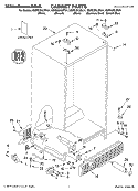 CABINET, LITERATURE Diagram and Parts List for KSRU25ILBT01  KitchenAid Refrigerator