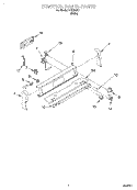 CONTROL PANEL Diagram and Parts List for REE34001  Roper Range