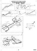 WIRING HARNESS Diagram and Parts List for KEBS276BBL0  KitchenAid Wall Oven