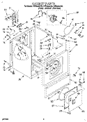 SECTION Diagram and Parts List for CEE2990AG2  Whirlpool Dryer