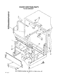 FRAME AND TANK Diagram and Parts List for 4KUDA220T1  KitchenAid Dishwasher