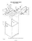 TOP AND CABINET , LITERATURE AND OPTIONAL Diagram and Parts List for LA6055XSW2  Whirlpool Washer