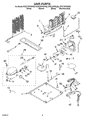 UNIT PARTS Diagram and Parts List for KTRC19KKSS03  KitchenAid Refrigerator