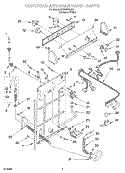 Part Location Diagram of 3955006 Whirlpool HARNS-WIRE