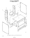 EXTERNAL OVEN Diagram and Parts List for SF3040SRW0  Whirlpool Range