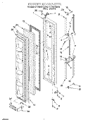 FREEZER DOOR Diagram and Parts List for 4YED20TKDN00  Whirlpool Refrigerator