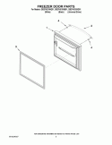 FREEZER DOOR PARTS Diagram and Parts List for GB2FHDXWQ01  Whirlpool Refrigerator