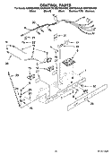 CONTROL PARTS Diagram and Parts List for ED2FHEXVB00  Whirlpool Refrigerator