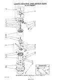 SECTION Diagram and Parts List for 7KBDS250T1  KitchenAid Food Waste Disposer