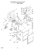 DISPENSER FRONT Diagram and Parts List for 4KSRS27QDA00  KitchenAid Refrigerator