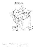 CABINET Diagram and Parts List for GLHA7900W2  Whirlpool Washer