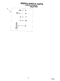 MISCELLANEOUS PARTS OPTIONAL PARTS (NOT INCLUDED) Diagram and Parts List for 3XLSQ8000JQ2  Whirlpool Washer
