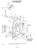 REAR PANEL Diagram and Parts List for KAWE460WAL0  KitchenAid Washer