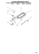 WATER DISPENSER PARTS, OPTIONAL PARTS Diagram and Parts List for KTRC22ELWH02  KitchenAid Refrigerator